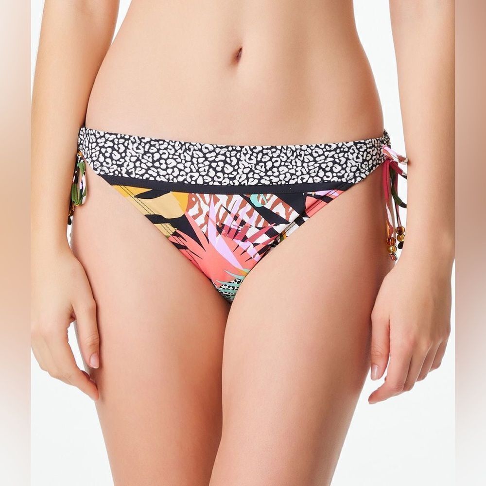 NWT- Bleu by Rod Beattie-Let's Get Loud Tie Side Bikini bottoms - Size 14